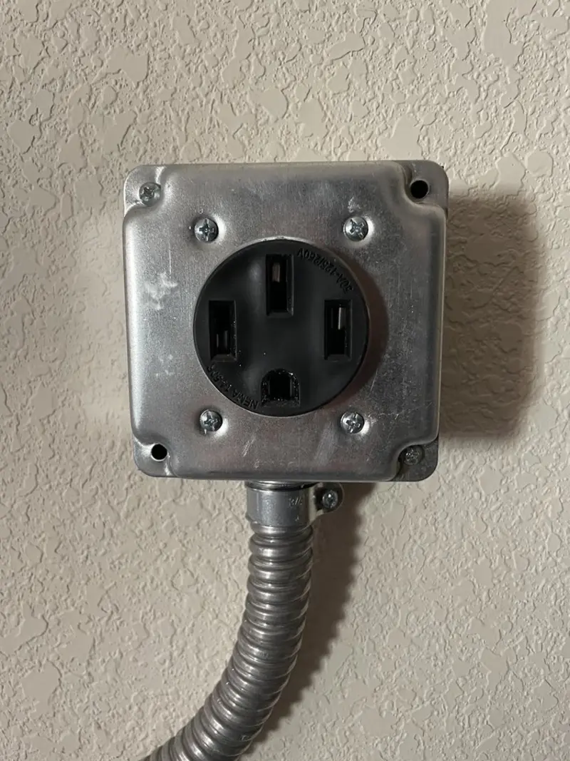 NEMA 14-50 outlet installed for Smart Home Electrical in Lake Butler
